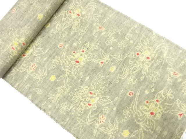 JAPANESE KIMONO / ANTIQUE TSUMUGI BOLT FOR KIMONO